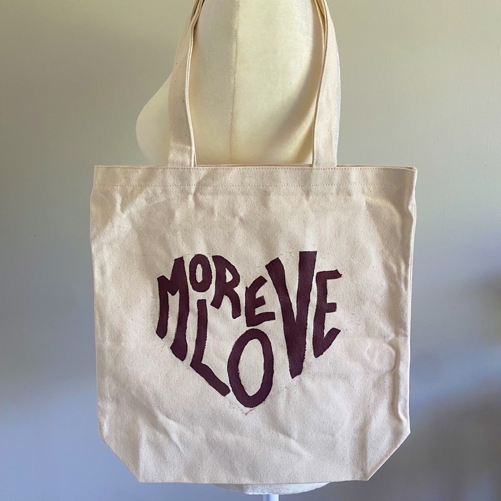 “More Love” Custom Tote Bag